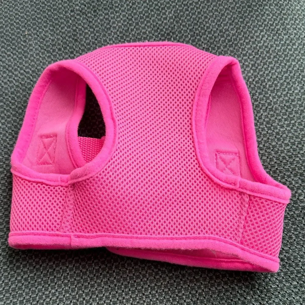 Pink Mesh Dog Safety Harness – Medium Adjustable Pet Vest